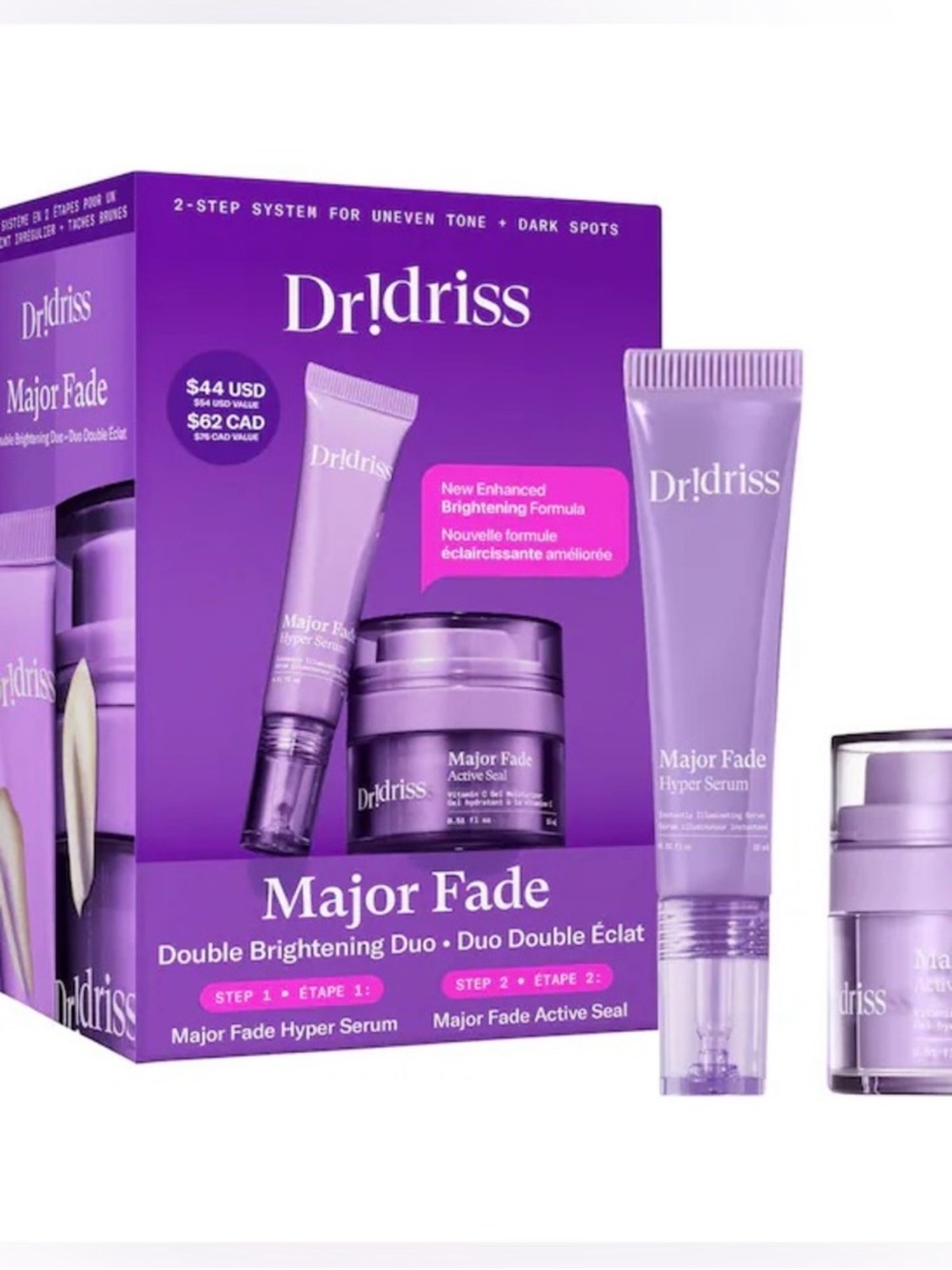 Dr. Idriss Mini Major Fade Set Vitamin C Serum & Cream Hyperpigmentation